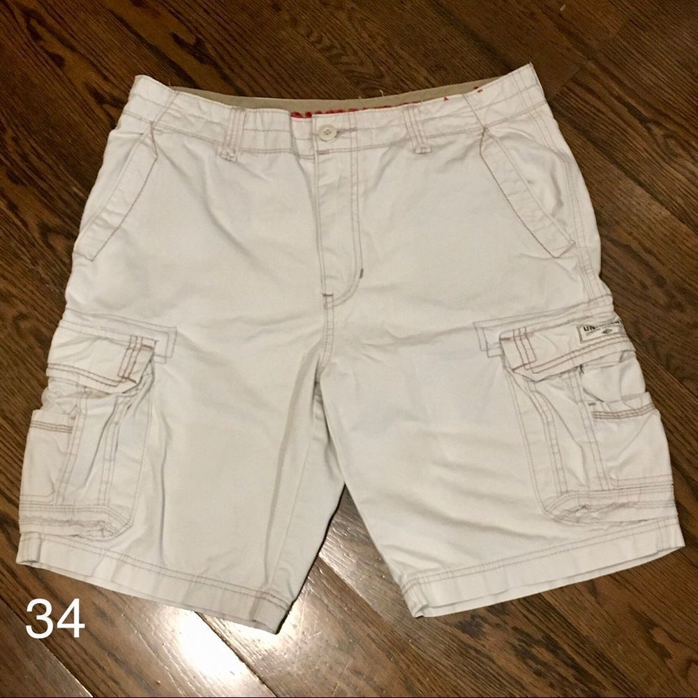 UNIONBAY Mens Stone Cargo Shorts Sz 34